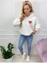 BLUZA LOVE BIAŁA
