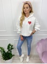 BLUZA LOVE BIAŁA