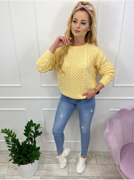 SWETER TOSSA ŻÓŁY