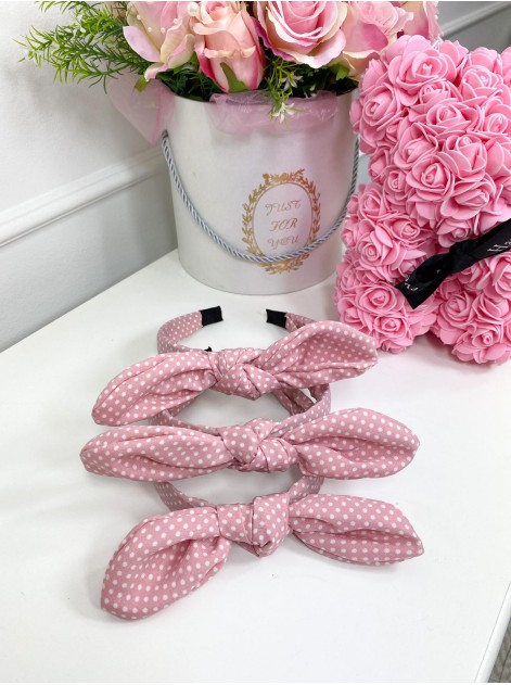 OPASKA KROPKI KOKARDKA RÓŻOWA