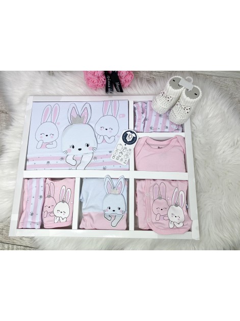 Zestaw zajączek różowy