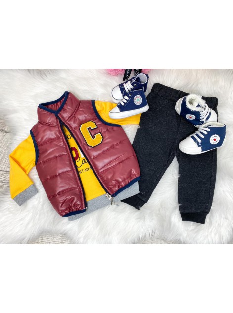 Komplecik Bordo 18-24 miesięcy