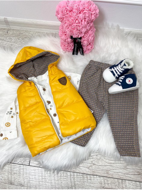 Żółty komplecik 3-6 miesięcy